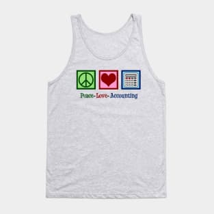 Peace Love Accounting Tank Top